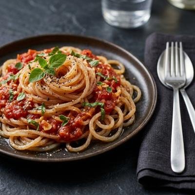 Espaguete Konjac Molho Tomate Parece Mas Nao E